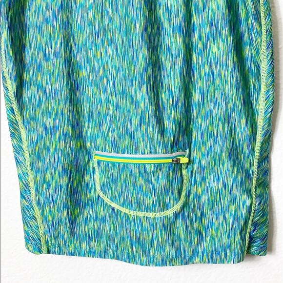 Athleta Pop Space Dye Run Green Tank Women Small - Picture 3 of 6